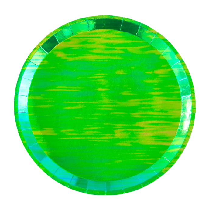 EMERALD CITY POSH ROUND PLATES Jollity & Co. Plates Bonjour Fete - Party Supplies