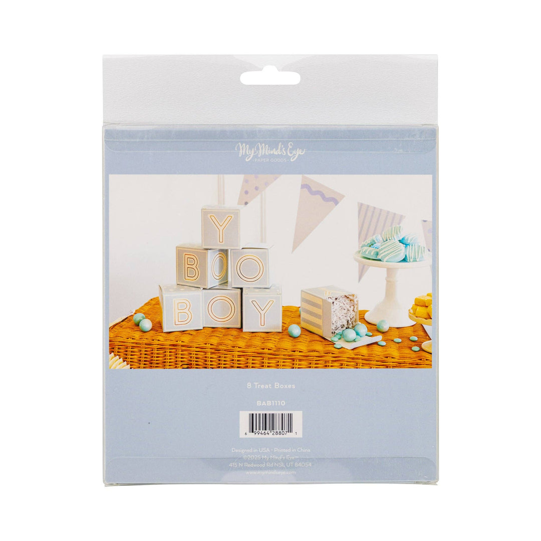 BAB1110 - Blue Block Treat Box My Mind’s Eye BAB1110 - Blue Block Treat Box Bonjour Fete - Party Supplies
