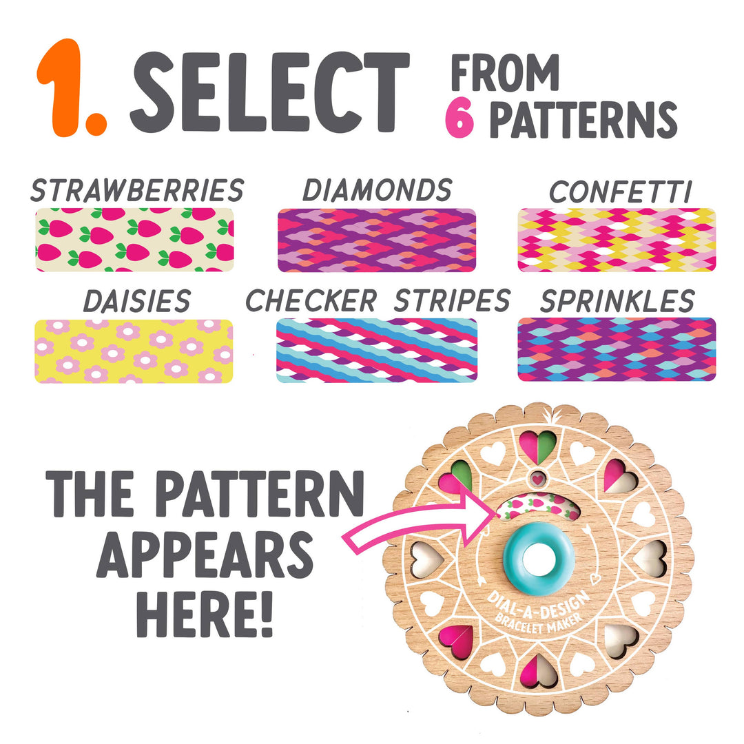 Dial-a-Design Bracelet Maker Bright Stripes Dial-a-Design Bracelet Maker Bonjour Fete - Party Supplies