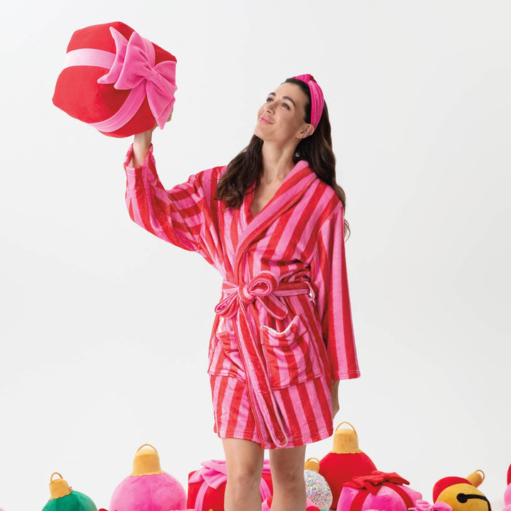 Pink Gift Box Medium Pillow Bonjour Fete Party Supplies Christmas Holiday Kitchen & Entertaining