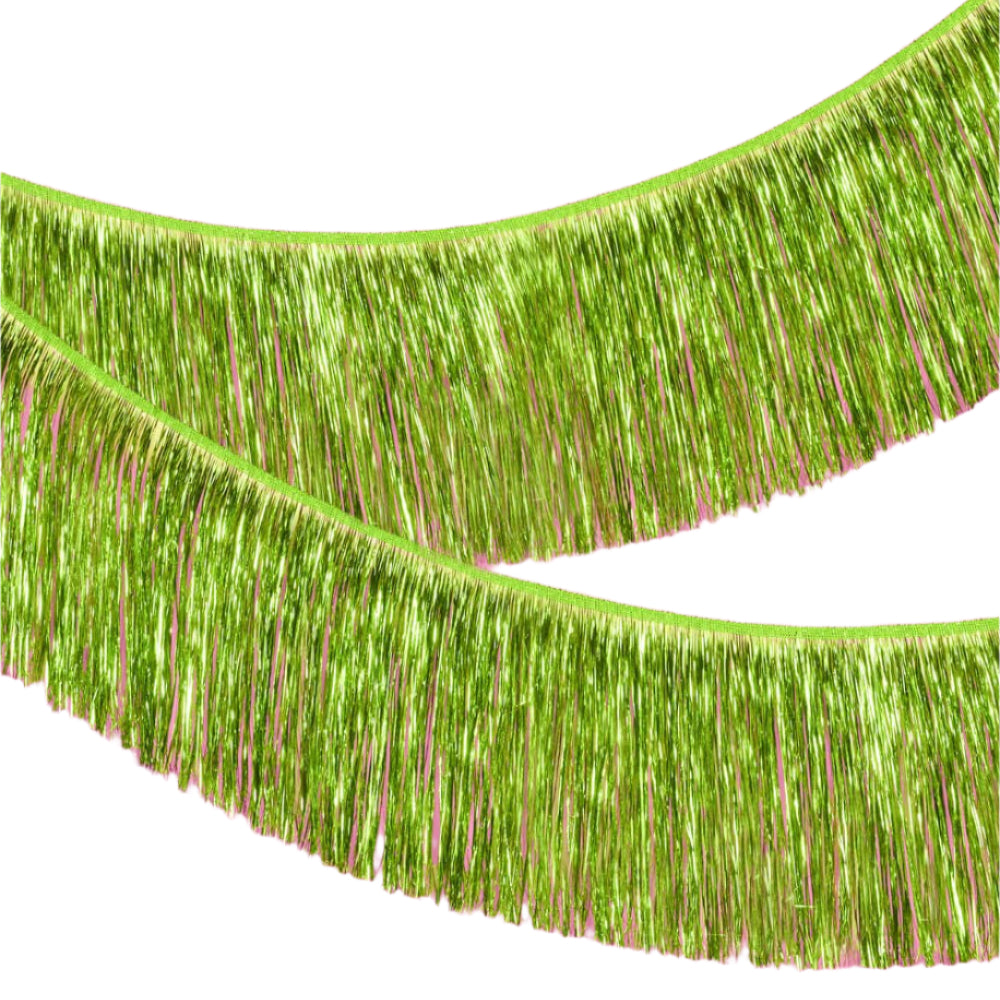 LIME GREEN FRINGE BANNER xo, Fetti xo, Fetti Collective LIME GREEN FRINGE BANNER Bonjour Fete - Party Supplies