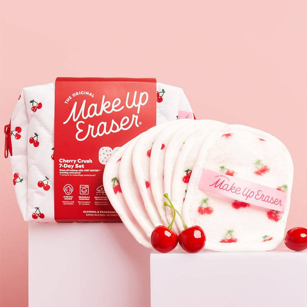 Cherry Crush 7-Day Set & Makeup Bag MakeUp Eraser Cherry Crush 7-Day Set & Makeup Bag Bonjour Fete - Party Supplies