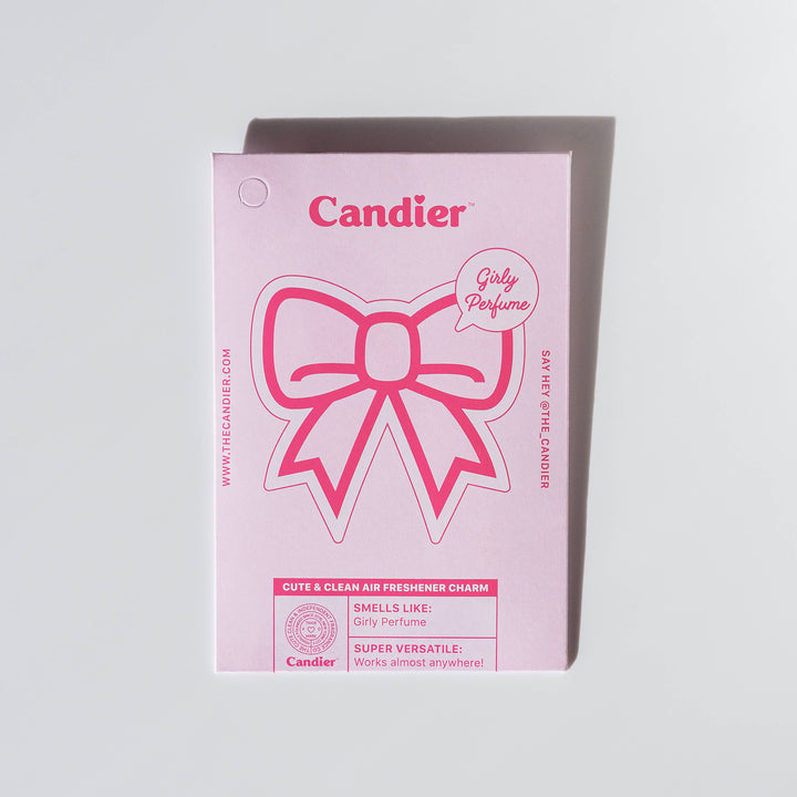 Bow Perfume Girly Scent Air Freshener Charm Candier Bow Perfume Girly Scent Air Freshener Charm Bonjour Fete - Party Supplies