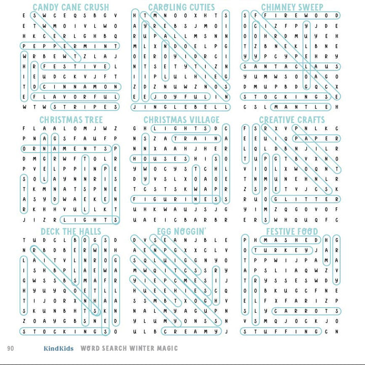 KindKids Word Search Winter Magic Better Day Books KindKids Word Search Winter Magic Bonjour Fete - Party Supplies
