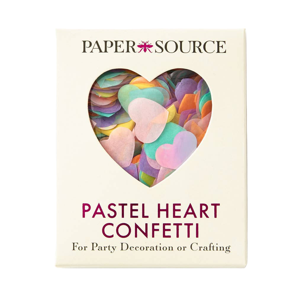 Pastel Heart Confetti Paper Source Wholesale Pastel Heart Confetti Bonjour Fete - Party Supplies