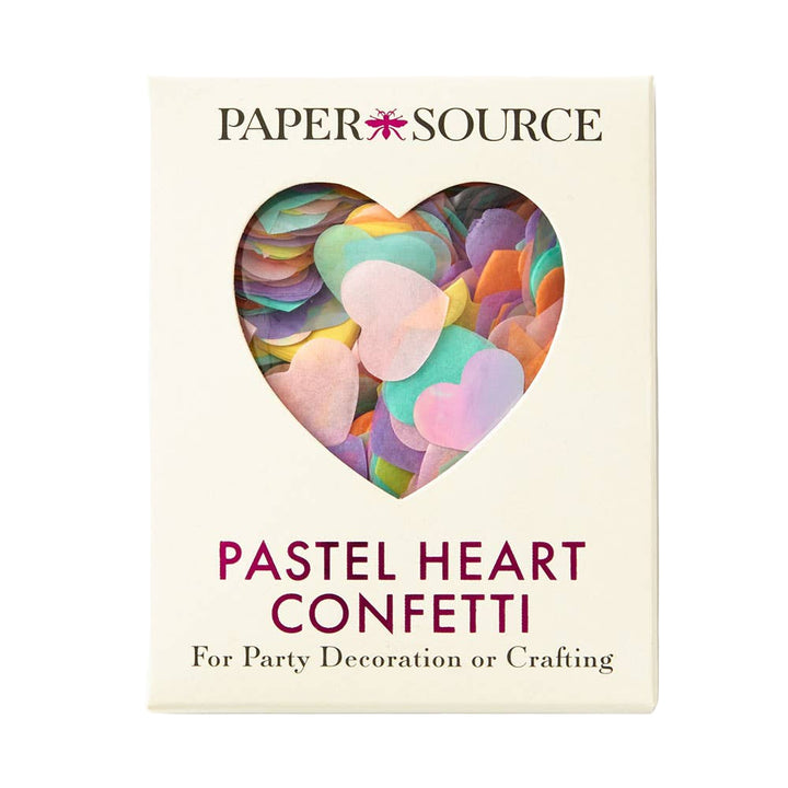 Pastel Heart Confetti Paper Source Wholesale Pastel Heart Confetti Bonjour Fete - Party Supplies