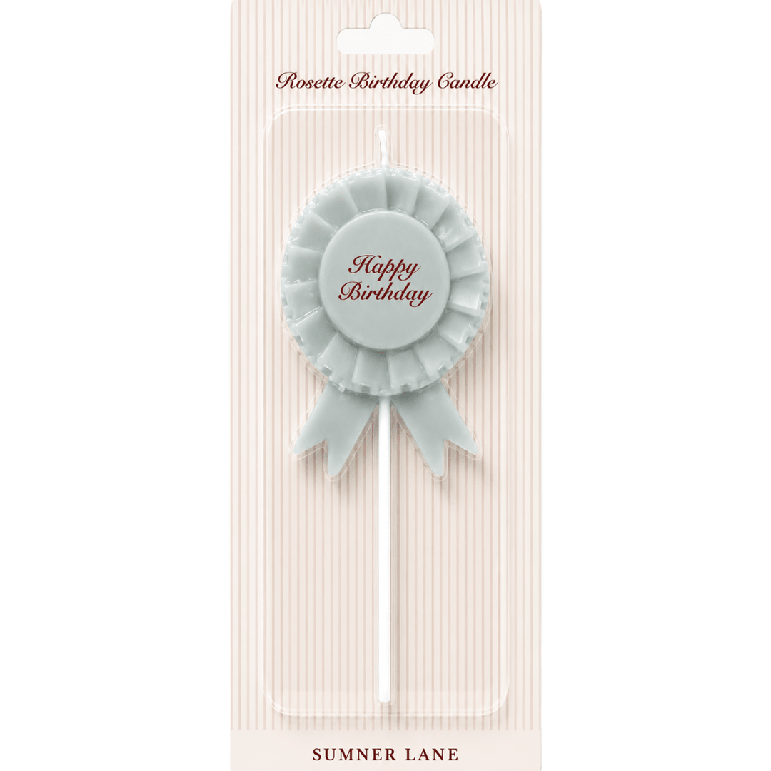Happy Birthday Rosette Candle