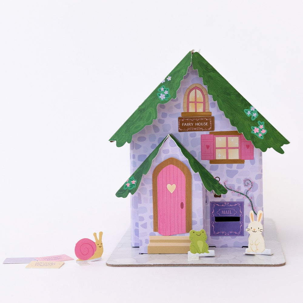 Tiny Fairy House Craft Kit Make It Cute, LLC Craft Kit Tiny Fairy House Craft Kit Bonjour Fete - Party Supplies
