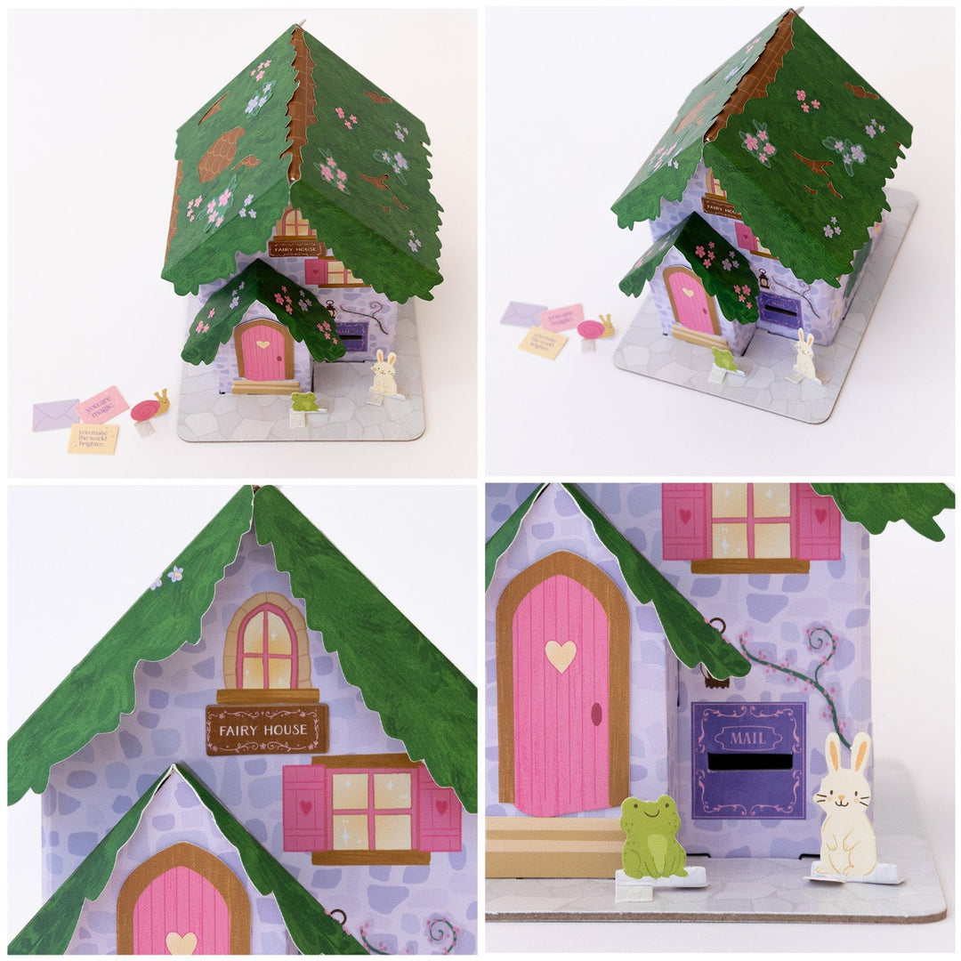 Tiny Fairy House Craft Kit Make It Cute, LLC Craft Kit Tiny Fairy House Craft Kit Bonjour Fete - Party Supplies