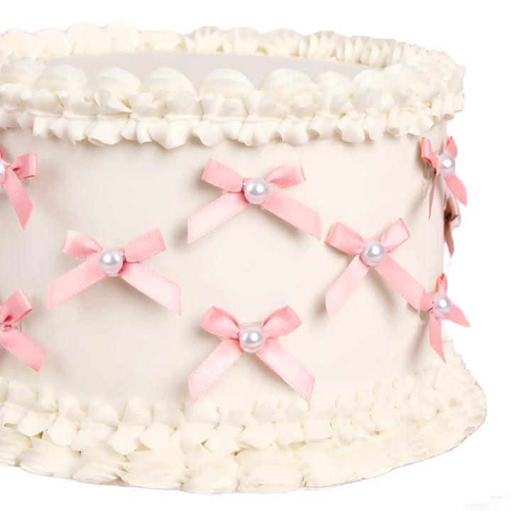 PINK & PEARL BOW CAKE TOPPERS xo, Fetti xo, Fetti Collective PINK & PEARL BOW CAKE TOPPERS Bonjour Fete - Party Supplies