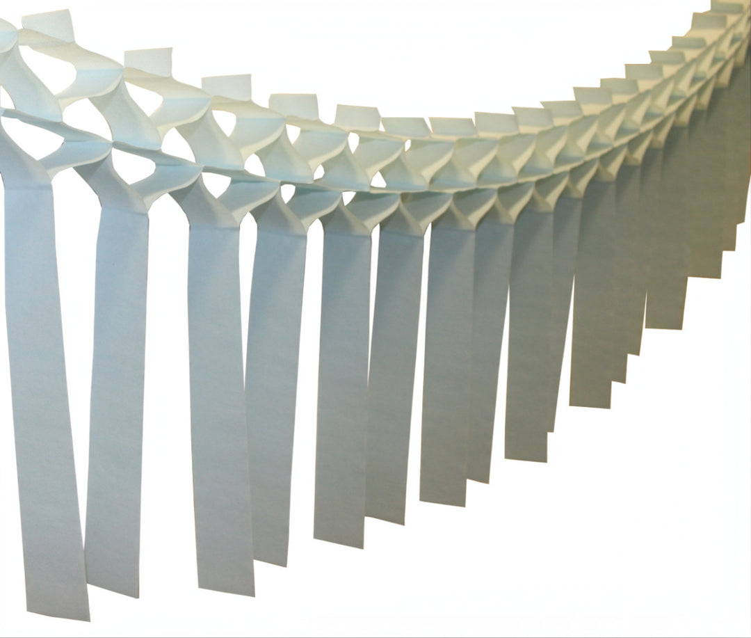 Light Blue Streamer Garland