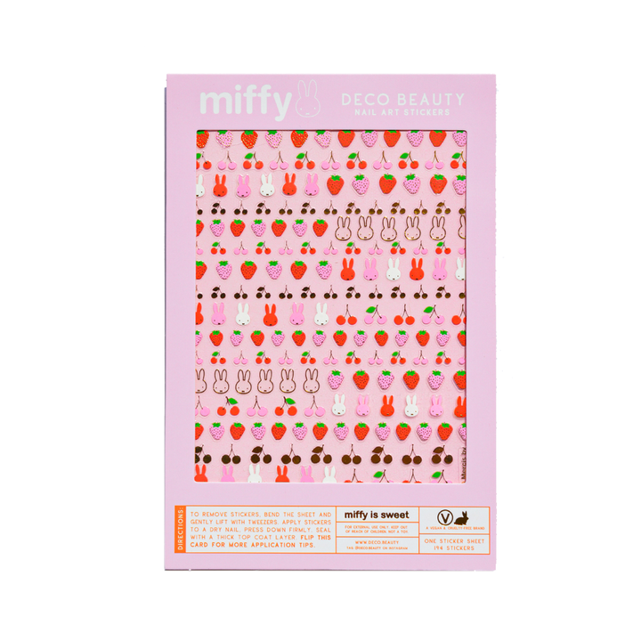 Nail Art Stickers - MIFFY IS SWEET Deco Beauty Nail Art Stickers - MIFFY IS SWEET Bonjour Fete - Party Supplies