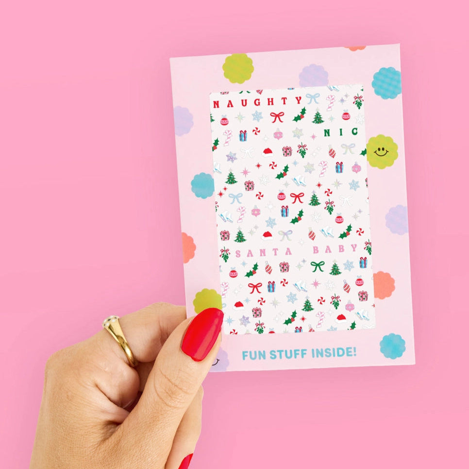 SANTA BABY NAIL STICKERS xo, Fetti Stickers & Temporary Tattoos SANTA BABY NAIL STICKERS Bonjour Fete - Party Supplies