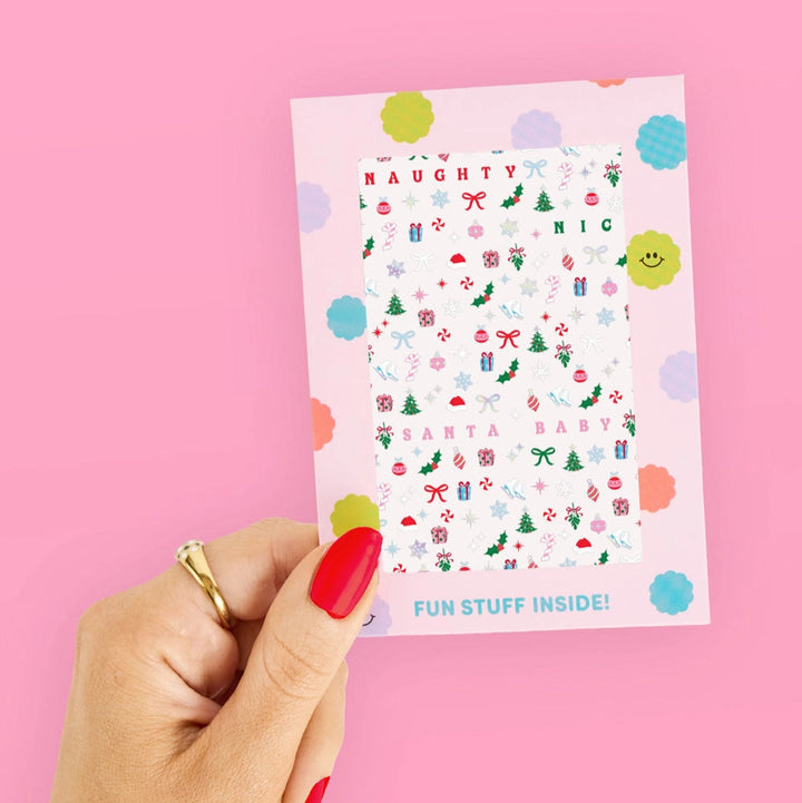 SANTA BABY NAIL STICKERS xo, Fetti Stickers & Temporary Tattoos SANTA BABY NAIL STICKERS Bonjour Fete - Party Supplies