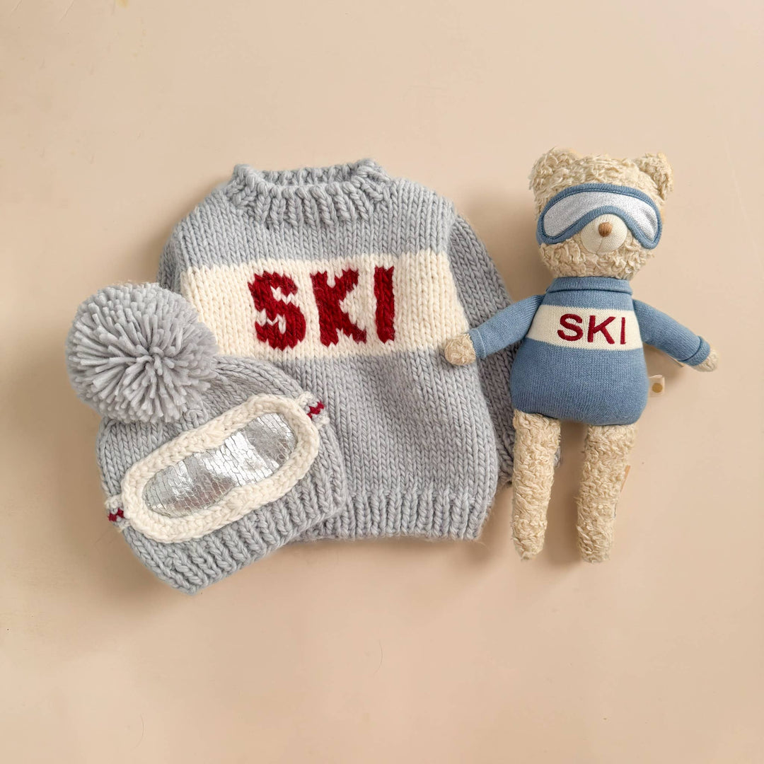 Plush Bear Ski Baby Kids Toy Animal Gift Winter Sport Snow The Blueberry Hill Plush Bear Ski Baby Kids Toy Animal Gift Winter Sport Snow Bonjour Fete - Party Supplies