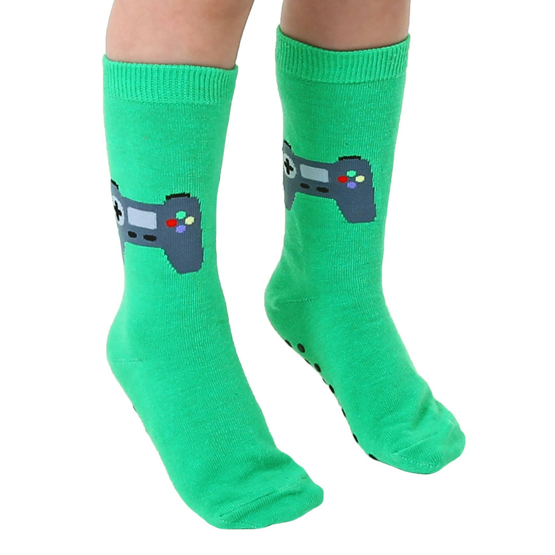 3D Packaged Crew Socks - Kids - Game Controller - Green Living Royal 3D Packaged Crew Socks - Kids - Game Controller - Green Bonjour Fete - Party Supplies