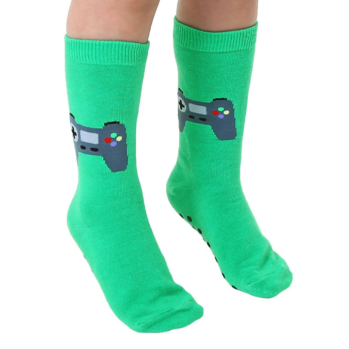 3D Packaged Crew Socks - Kids - Game Controller - Green Living Royal 3D Packaged Crew Socks - Kids - Game Controller - Green Bonjour Fete - Party Supplies