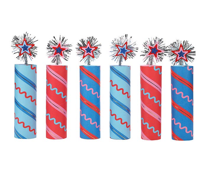 Star-Spangled Surprise Firecracker Crackers Packed Party Star-Spangled Surprise Firecracker Crackers Bonjour Fete - Party Supplies
