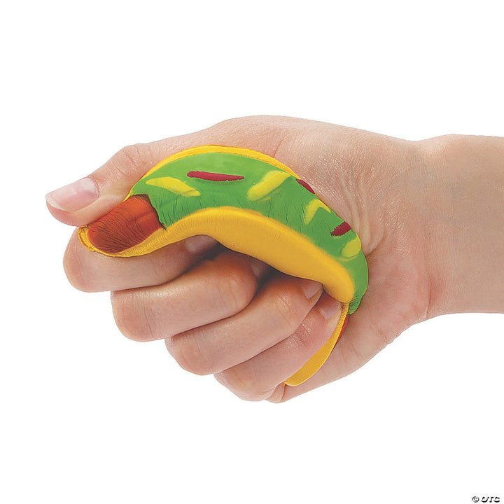 TACO SLOW-RISING SQUISHY TOY Fun Express Kid's Party Favors TACO SLOW-RISING SQUISHY TOY Bonjour Fete - Party Supplies