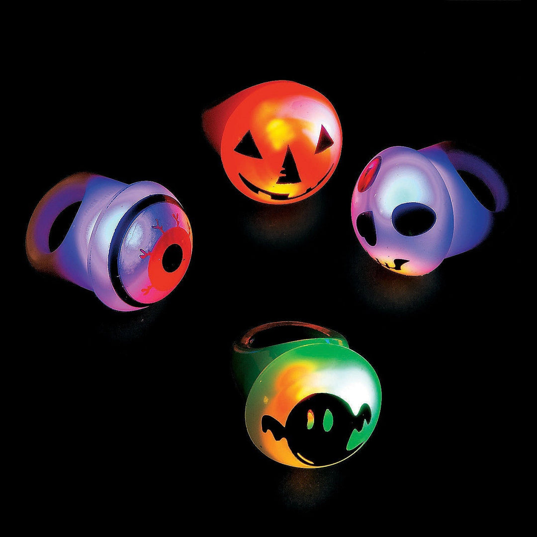 Flashing Light Up Halloween Ring Bonjour Fete Party Supplies Halloween Party Favors and Boo Baskets