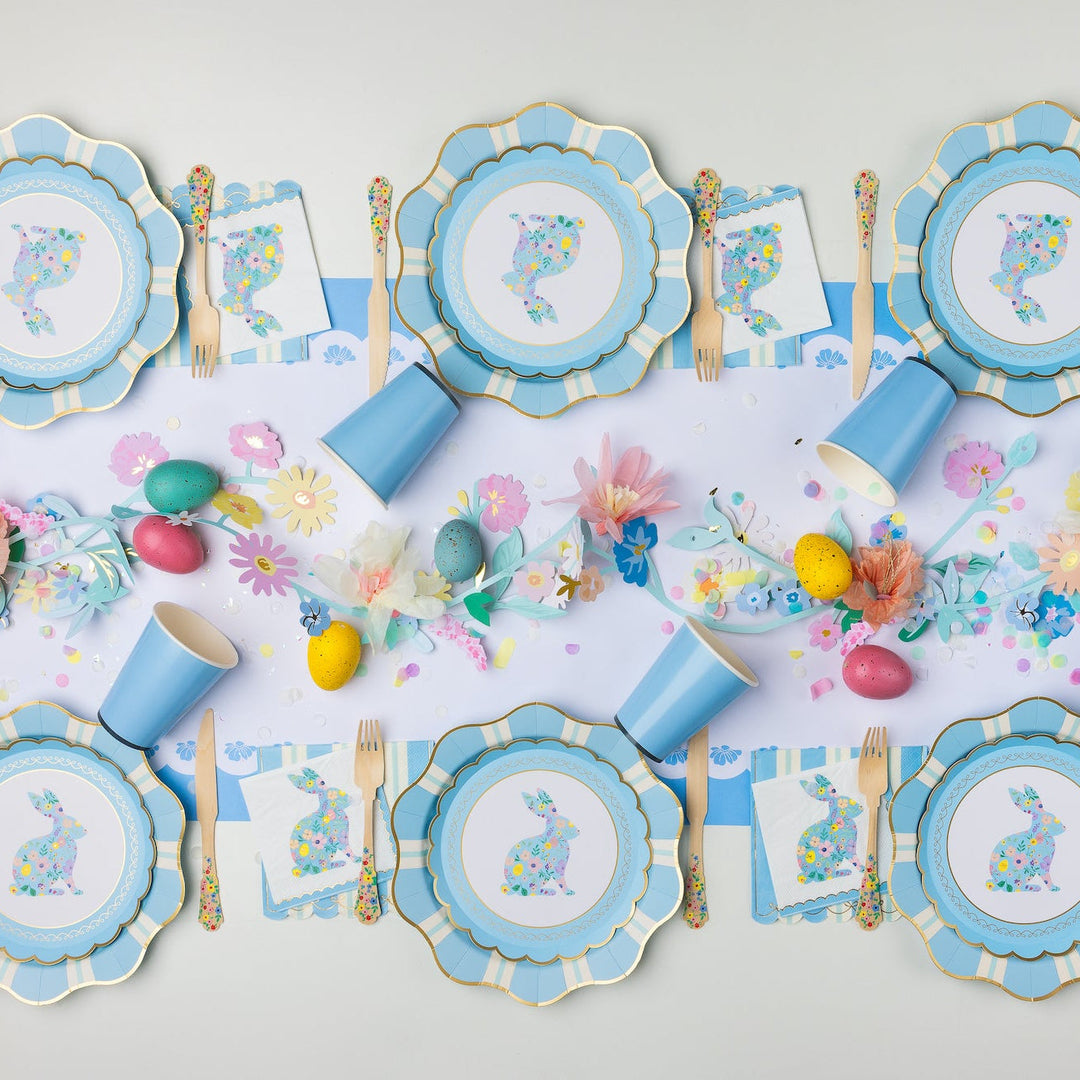 SKY BLUE SIGNATURE CUPS Bonjour Fete Cups SKY BLUE SIGNATURE CUPS Bonjour Fete - Party Supplies