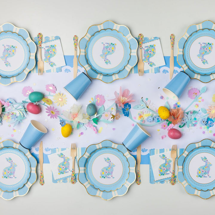 SKY BLUE SIGNATURE CUPS Bonjour Fete Cups SKY BLUE SIGNATURE CUPS Bonjour Fete - Party Supplies
