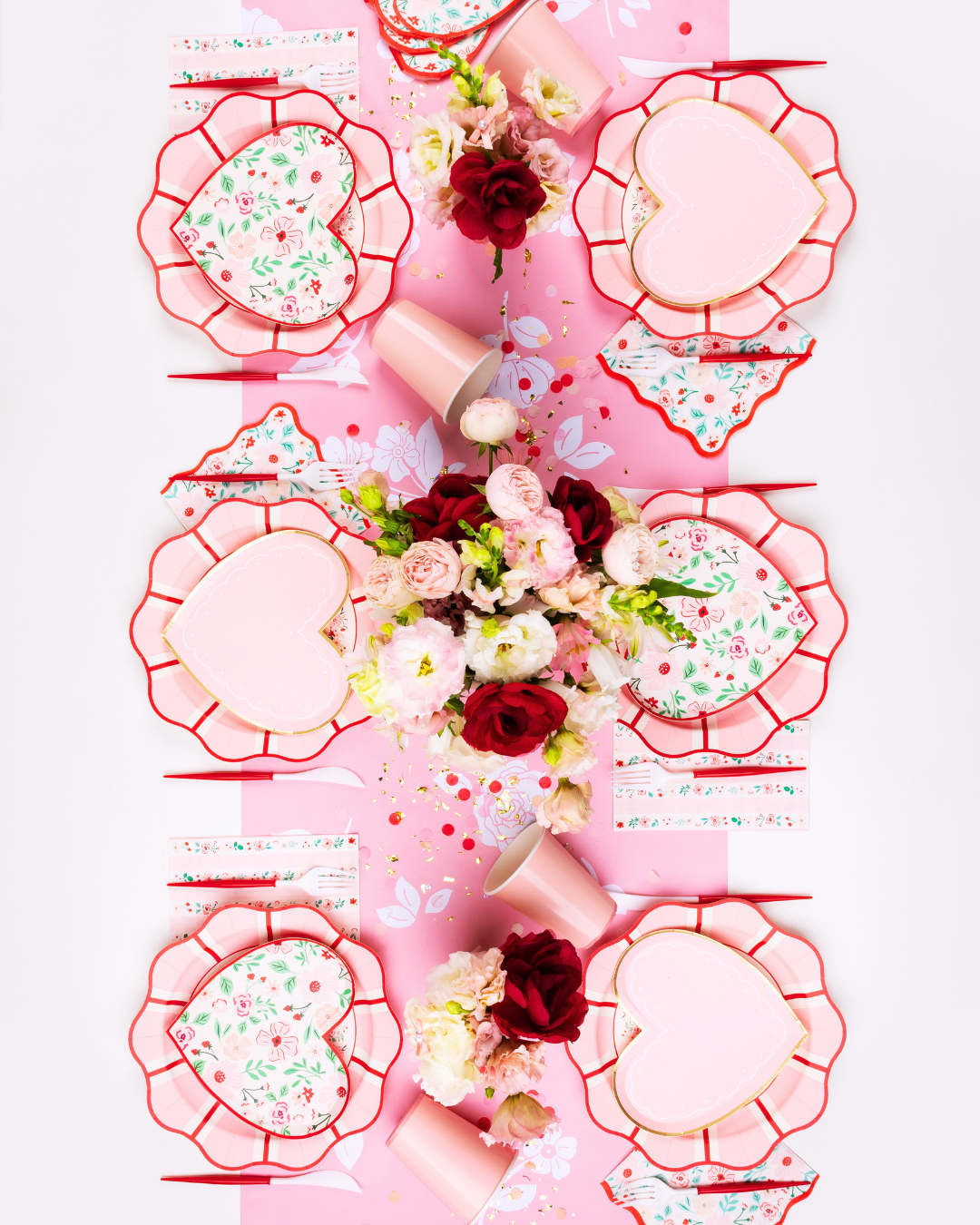 floral valentines day party suuplies