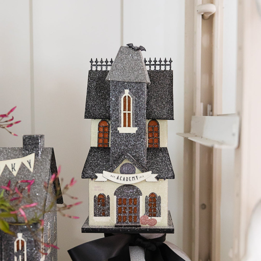 HALLOWEEN ACADEMY HAUNTED VILLAGE HOUSE My Mind’s Eye Halloween Home Decor HALLOWEEN ACADEMY HAUNTED VILLAGE HOUSE Bonjour Fete - Party Supplies