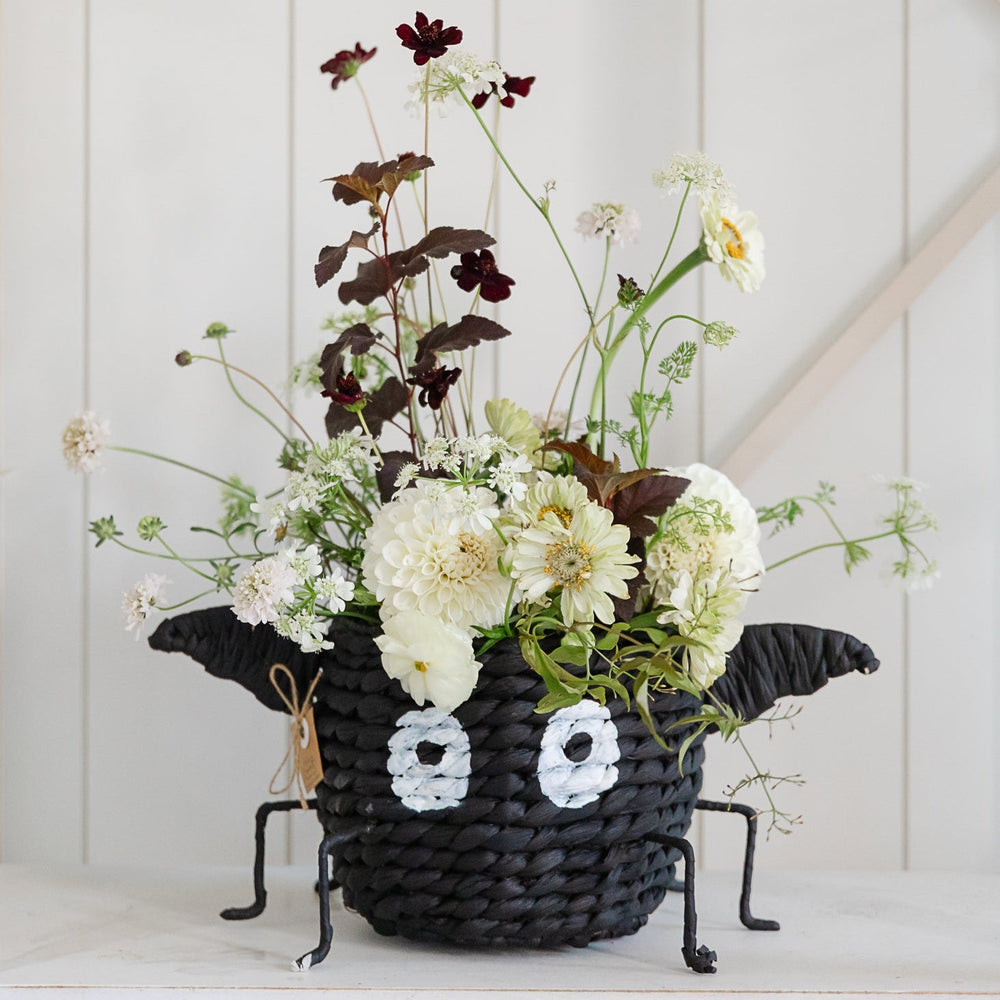 BAT CANDY BASKET Mud Pie Halloween Home Decor BAT CANDY BASKET Bonjour Fete - Party Supplies