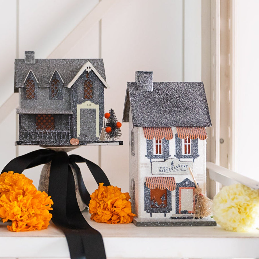 HABERDASHERY HAUNTED VILLAGE HOUSE My Mind’s Eye Halloween Home Decor HABERDASHERY HAUNTED VILLAGE HOUSE Bonjour Fete - Party Supplies