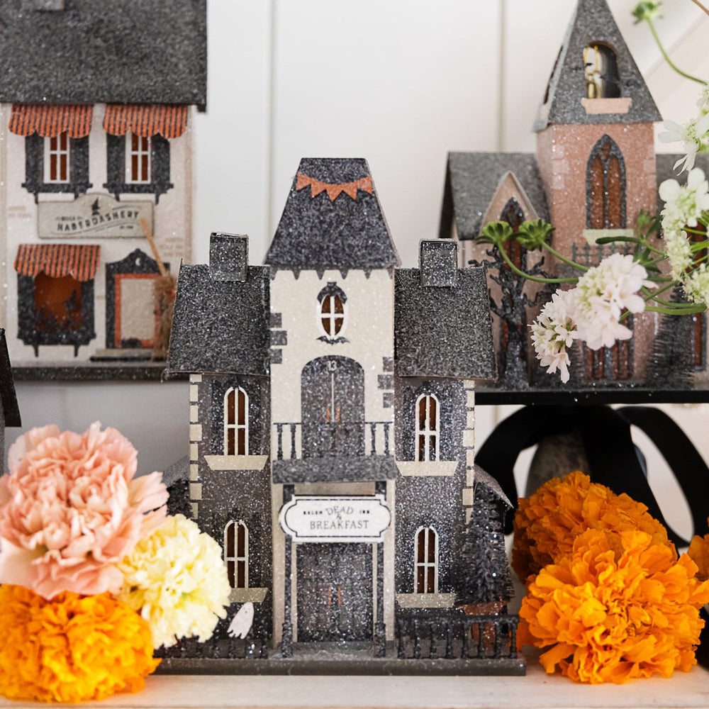 DEAD & BREAKFAST HAUNTED VILLAGE HOUSE My Mind’s Eye Halloween Home Decor DEAD & BREAKFAST HAUNTED VILLAGE HOUSE Bonjour Fete - Party Supplies