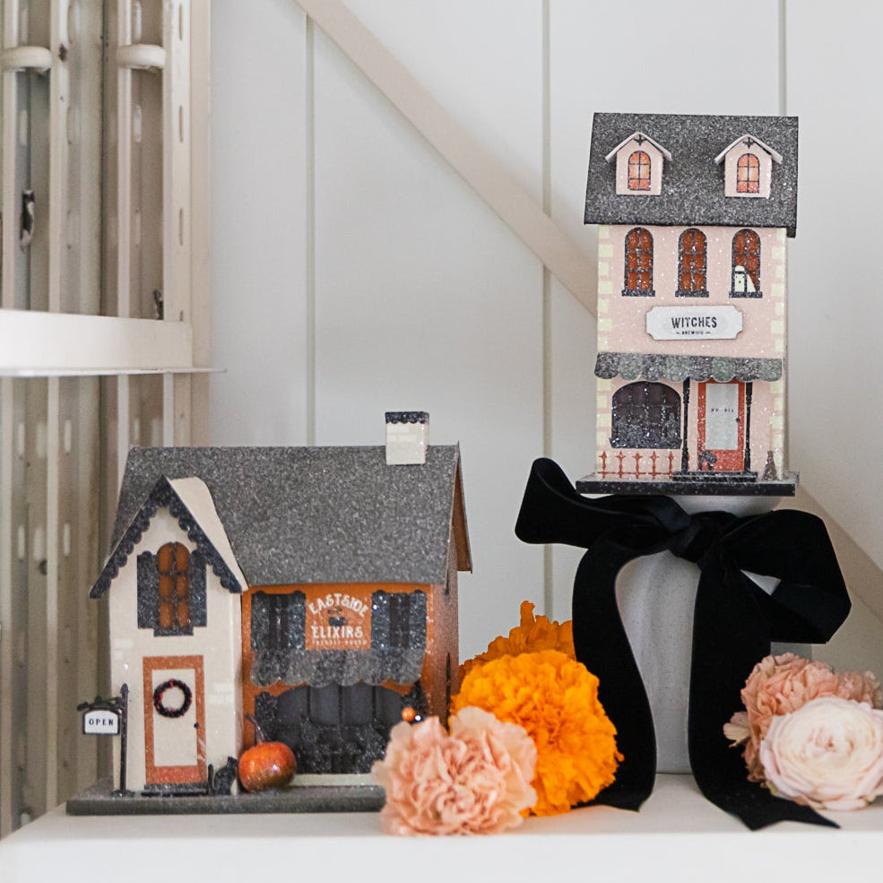 EASTSIDE ELIXIRS HAUNTED VILLAGE HOUSE My Mind’s Eye Halloween Home Decor EASTSIDE ELIXIRS HAUNTED VILLAGE HOUSE Bonjour Fete - Party Supplies