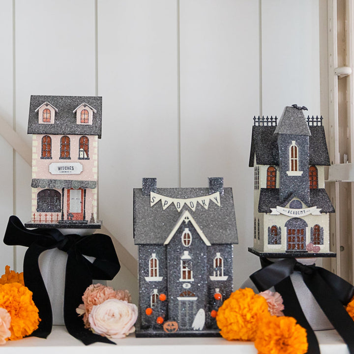 WITCHES BREWING HAUNTED VILLAGE HOUSE My Mind’s Eye Halloween Home Decor WITCHES BREWING HAUNTED VILLAGE HOUSE Bonjour Fete - Party Supplies