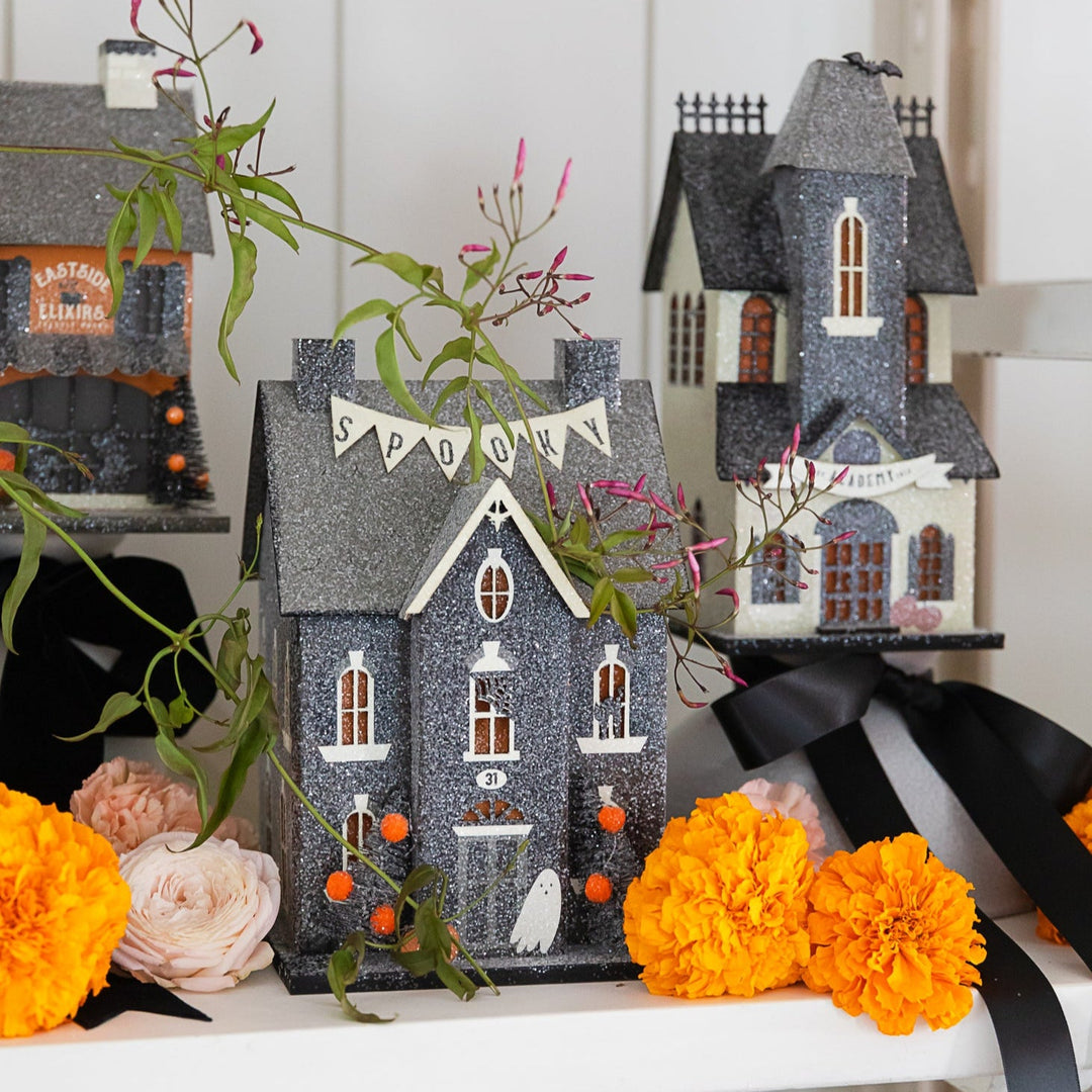 HAUNTED HOME HAUNTED VILLAGE HOUSE My Mind’s Eye Halloween Home Decor HAUNTED HOME HAUNTED VILLAGE HOUSE Bonjour Fete - Party Supplies