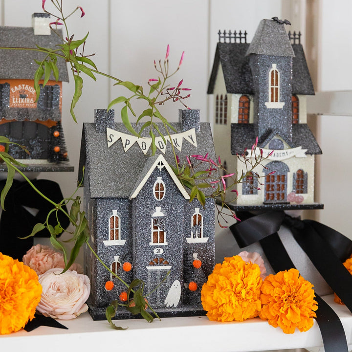 HAUNTED HOME HAUNTED VILLAGE HOUSE My Mind’s Eye Halloween Home Decor HAUNTED HOME HAUNTED VILLAGE HOUSE Bonjour Fete - Party Supplies