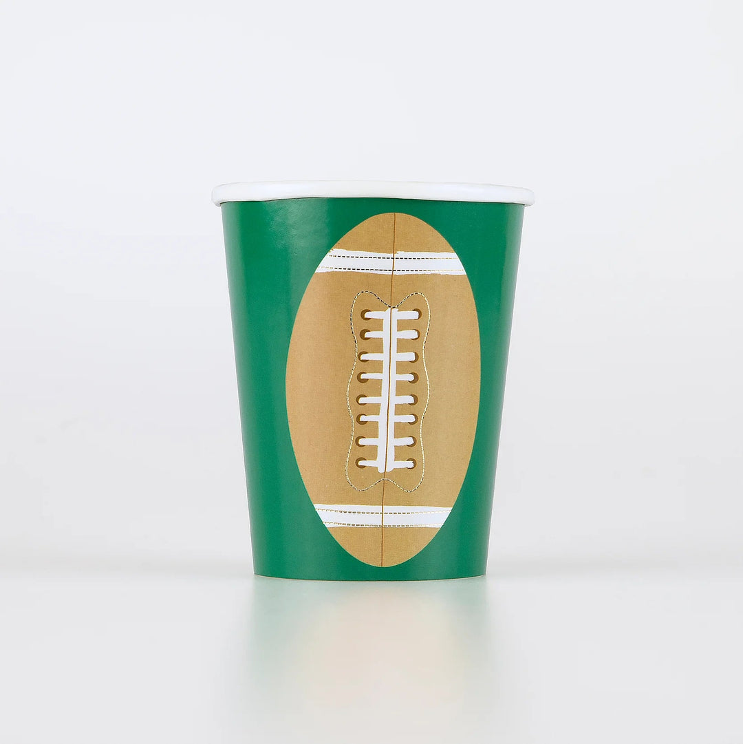 FOOTBALL CUPS Meri Meri Cups Bonjour Fete - Party Supplies