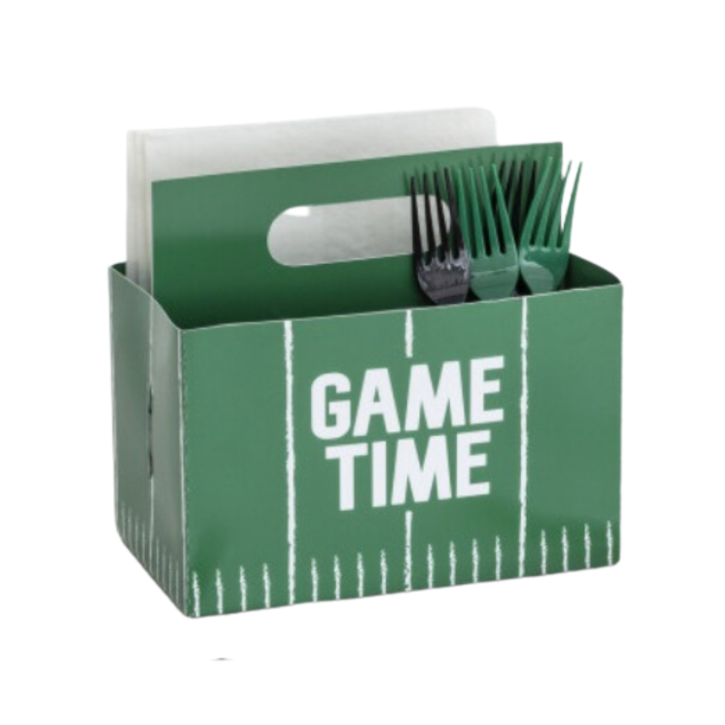 FOOTBALL UTENSIL CADDY Unique Bonjour Fete - Party Supplies