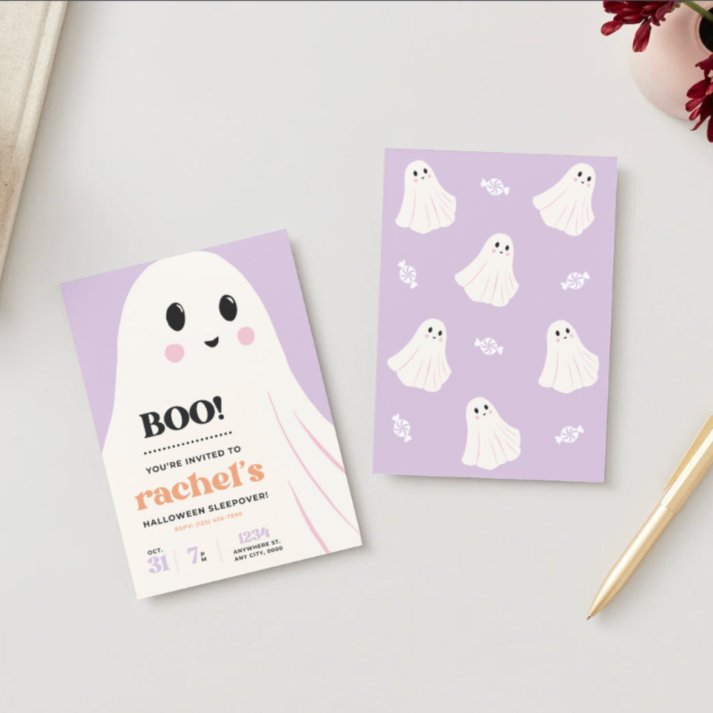 FRILLS AND THRILLS GHOST PARTY DIGITAL PARTY INVITATION Bonjour Fête FRILLS AND THRILLS GHOST PARTY DIGITAL PARTY INVITATION Bonjour Fete - Party Supplies