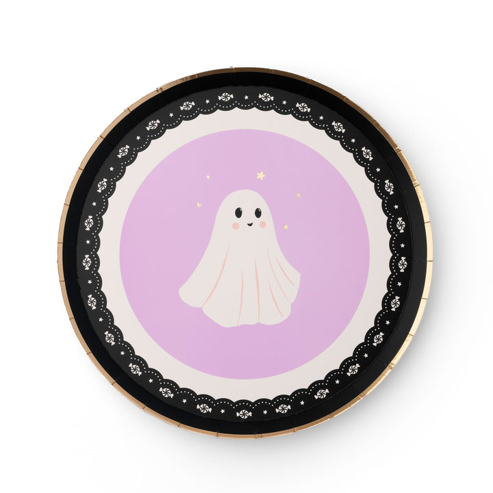 FRILLS & THRILLS HALLOWEEN SMALL PLATES Bonjour Fete Plates FRILLS & THRILLS HALLOWEEN SMALL PLATES Bonjour Fete - Party Supplies