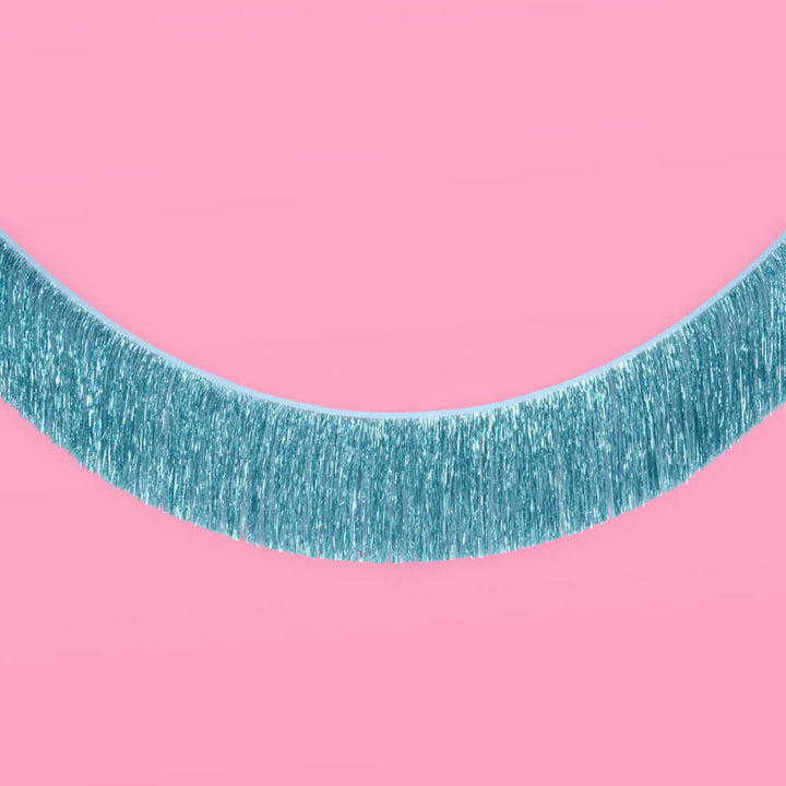 Aquamarine Fringe - blue foil banner xo, Fetti Banners Aquamarine Fringe - blue foil banner Bonjour Fete - Party Supplies