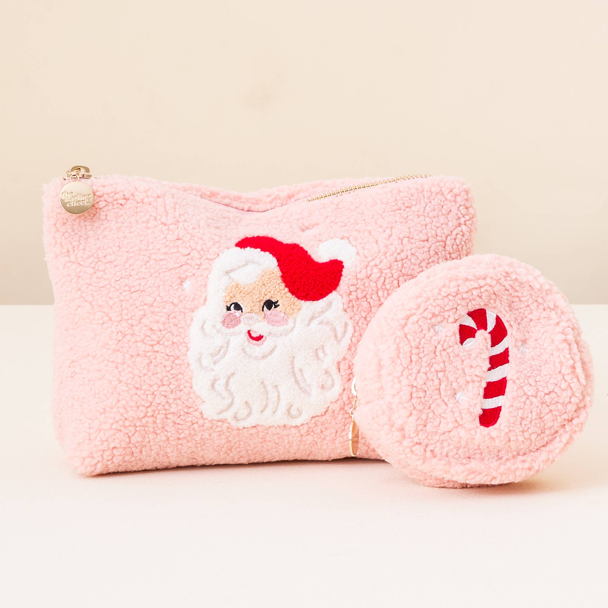 Fuzzy Santa Pouch