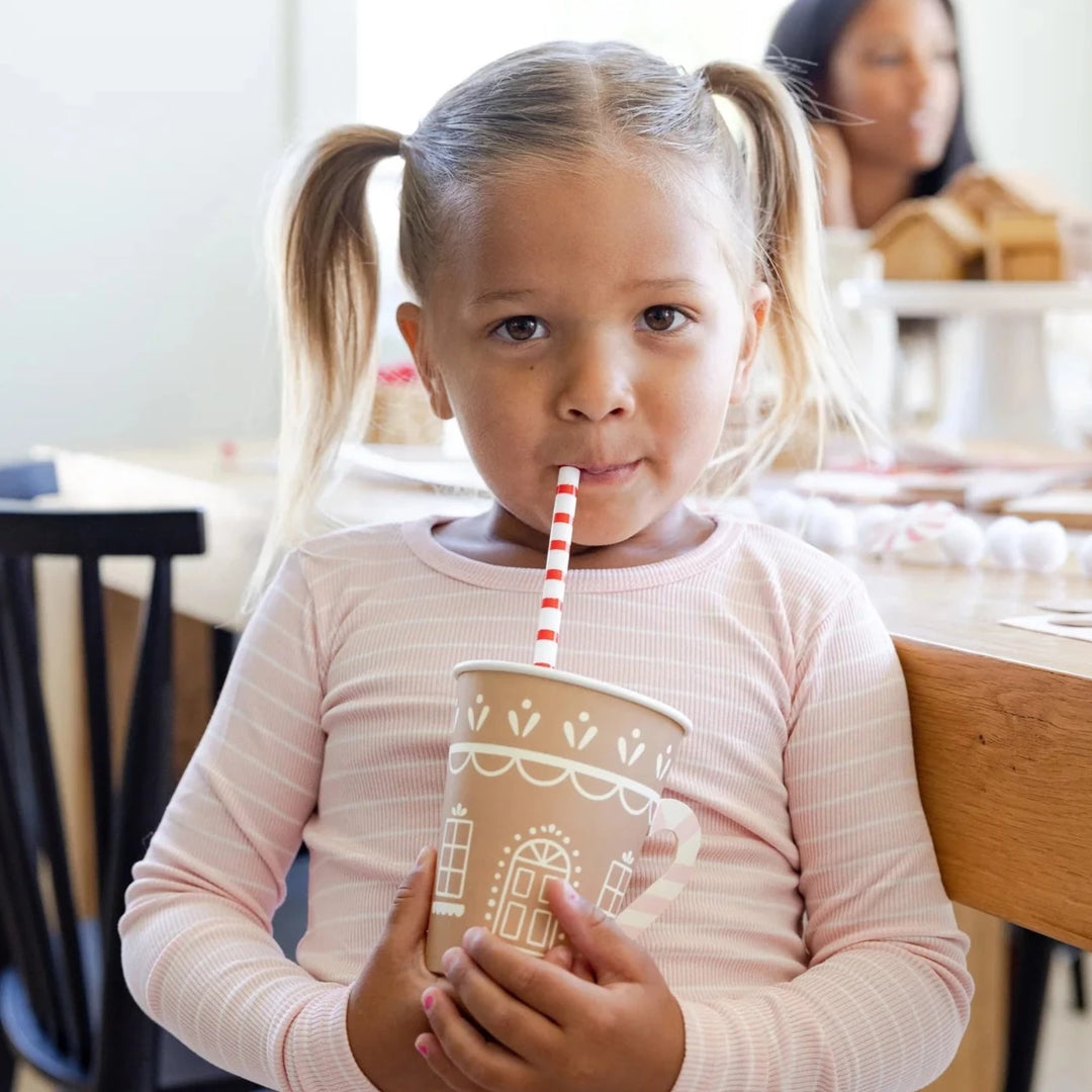 Reusable Snowflake Straws For Girls Birthday Party Supplies