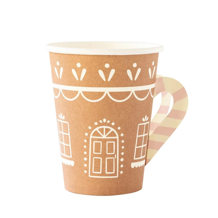 Gingerbread House Party Cups With Handle Bonjour Fete Party Supplies Christmas Holiday Party Supplies