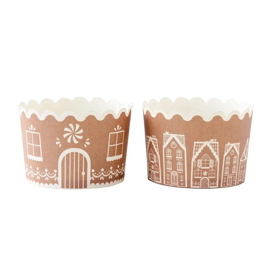 Gingerbread Jumbo Food Cups Bonjour Fete Party Supplies Holiday Baking