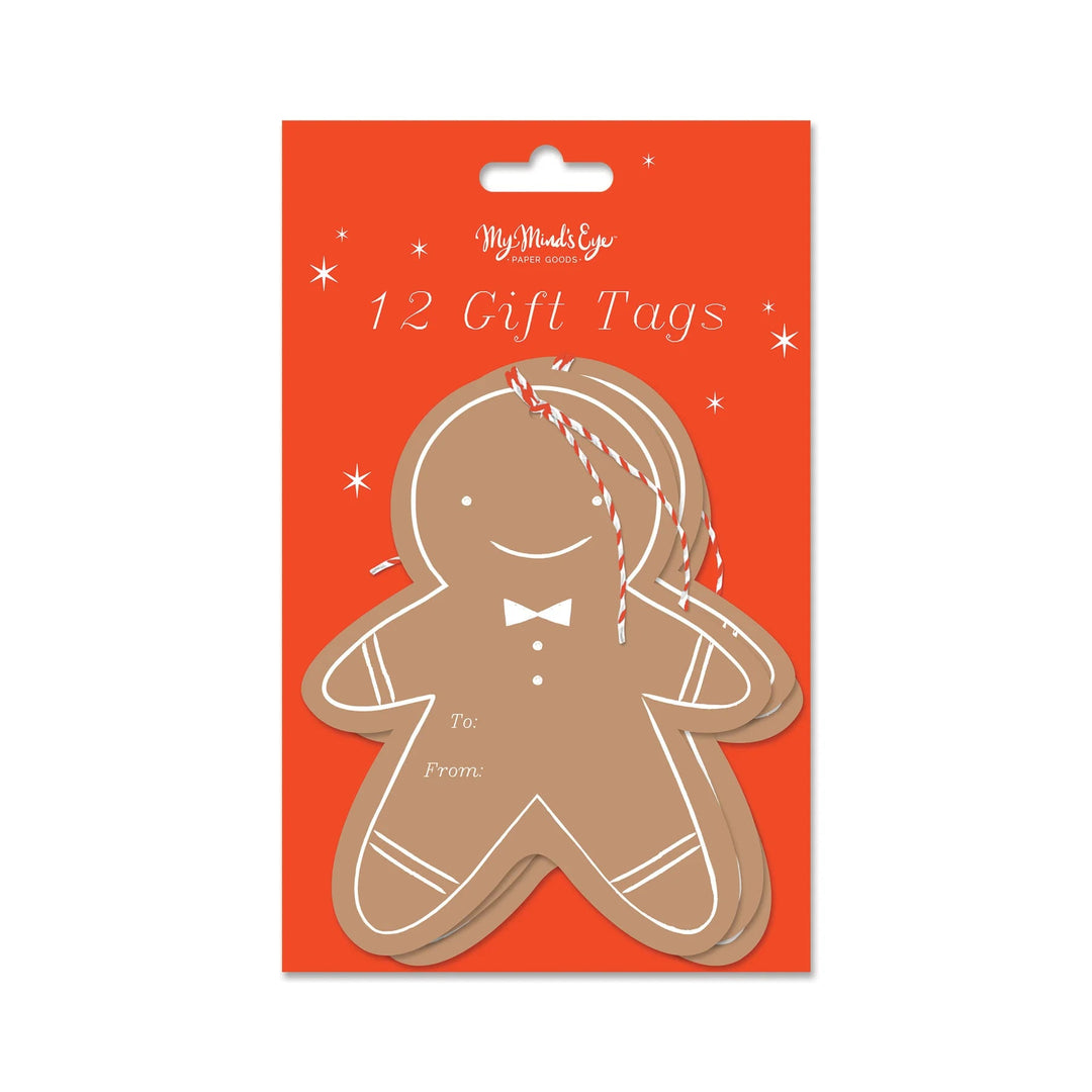 GINGERBREAD MAN GIFT TAGS Bonjour Fête  Bonjour Fete - Party Supplies
