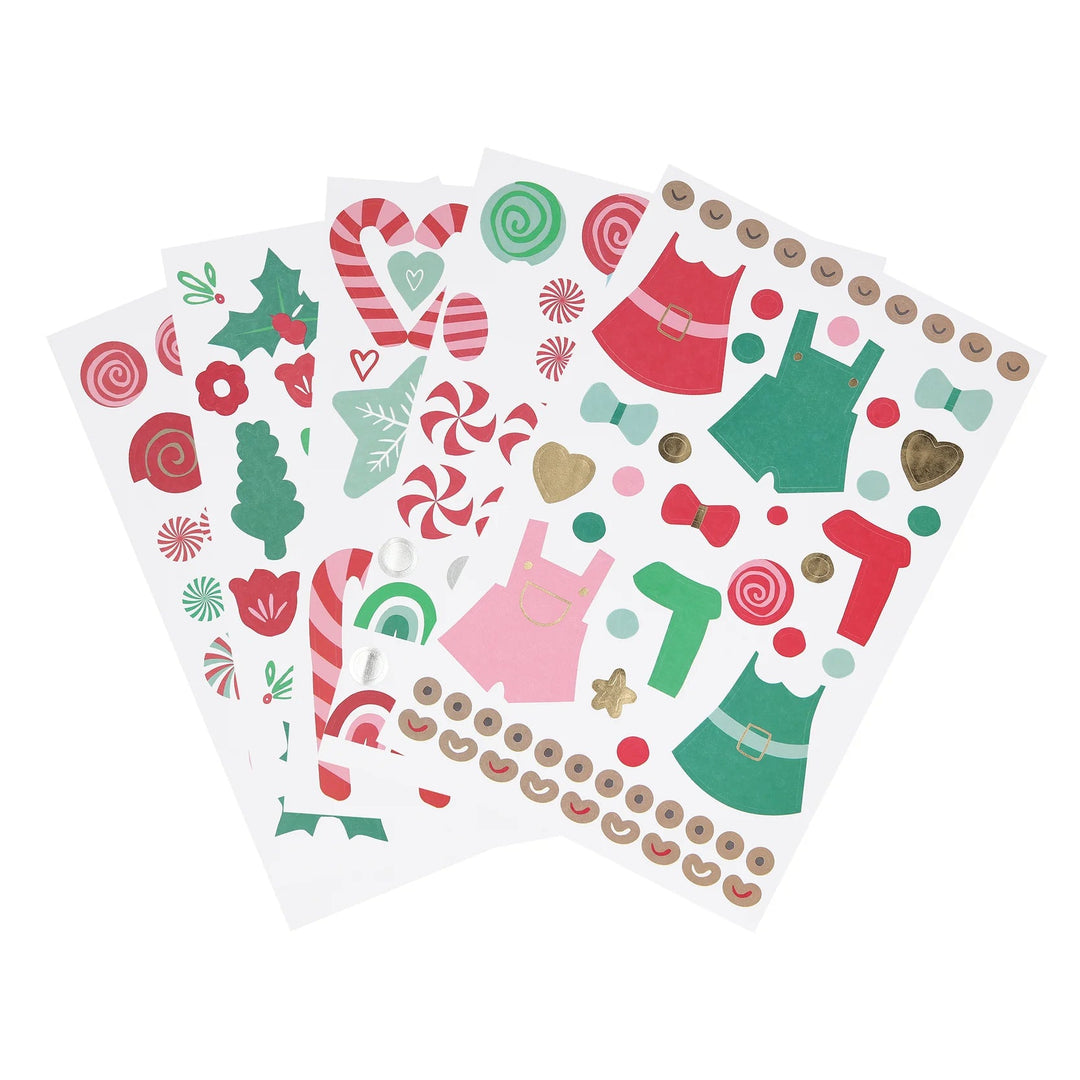 Gingerbread Sticker Advent Calendar Bonjour Fete Party Supplies Advent Calendars