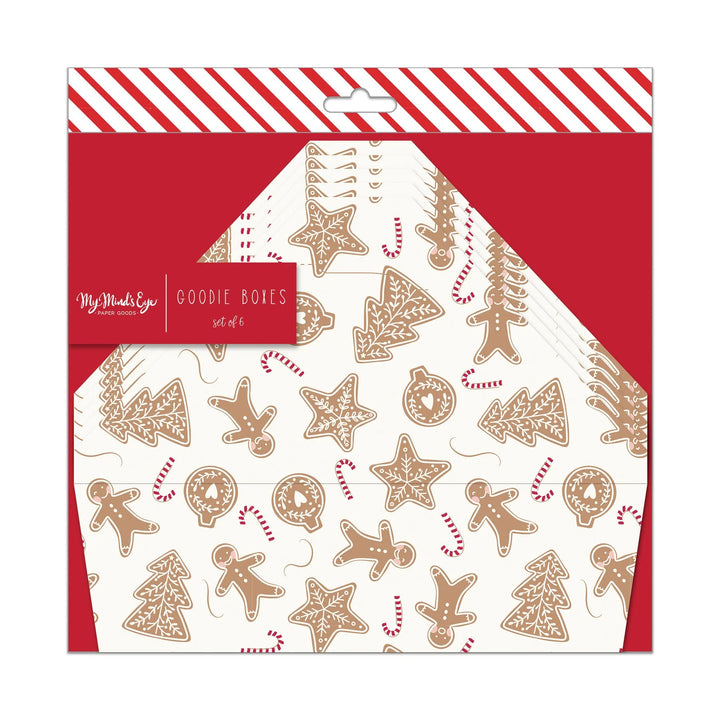 GINGERBREAD TAKE HOME BOXES My Mind's Eye Bonjour Fete - Party Supplies