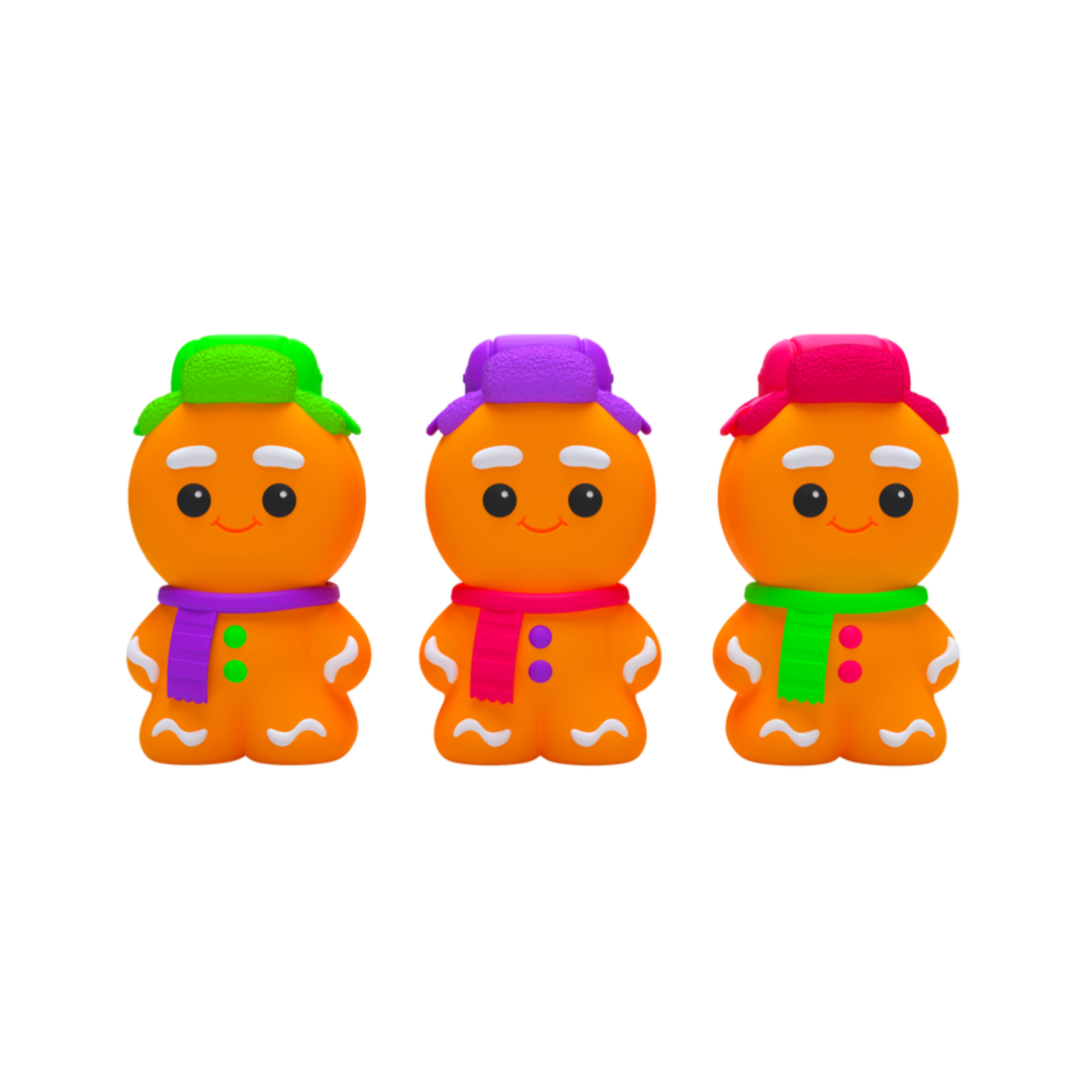SQUISHMAS GINGER GLOWMAN NEE DOH Schylling Christmas Toy SQUISHMAS GINGER GLOWMAN NEE DOH Bonjour Fete - Party Supplies