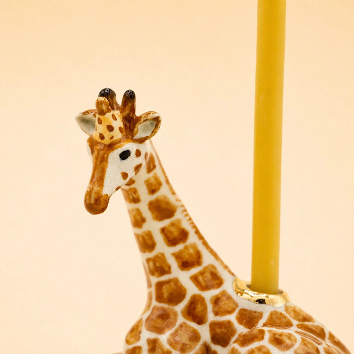Giraffe Cake Topper | Porcelain Party Animal | Candle Holder
