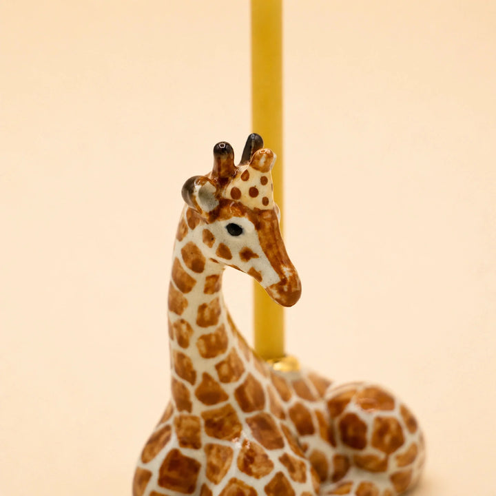 Giraffe Cake Topper | Porcelain Party Animal | Candle Holder